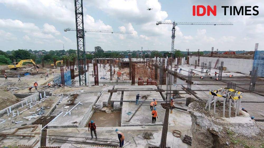 Proyek pembangunan museum sains dan teknologi Solo. (IDN Times/Larasati Rey)
