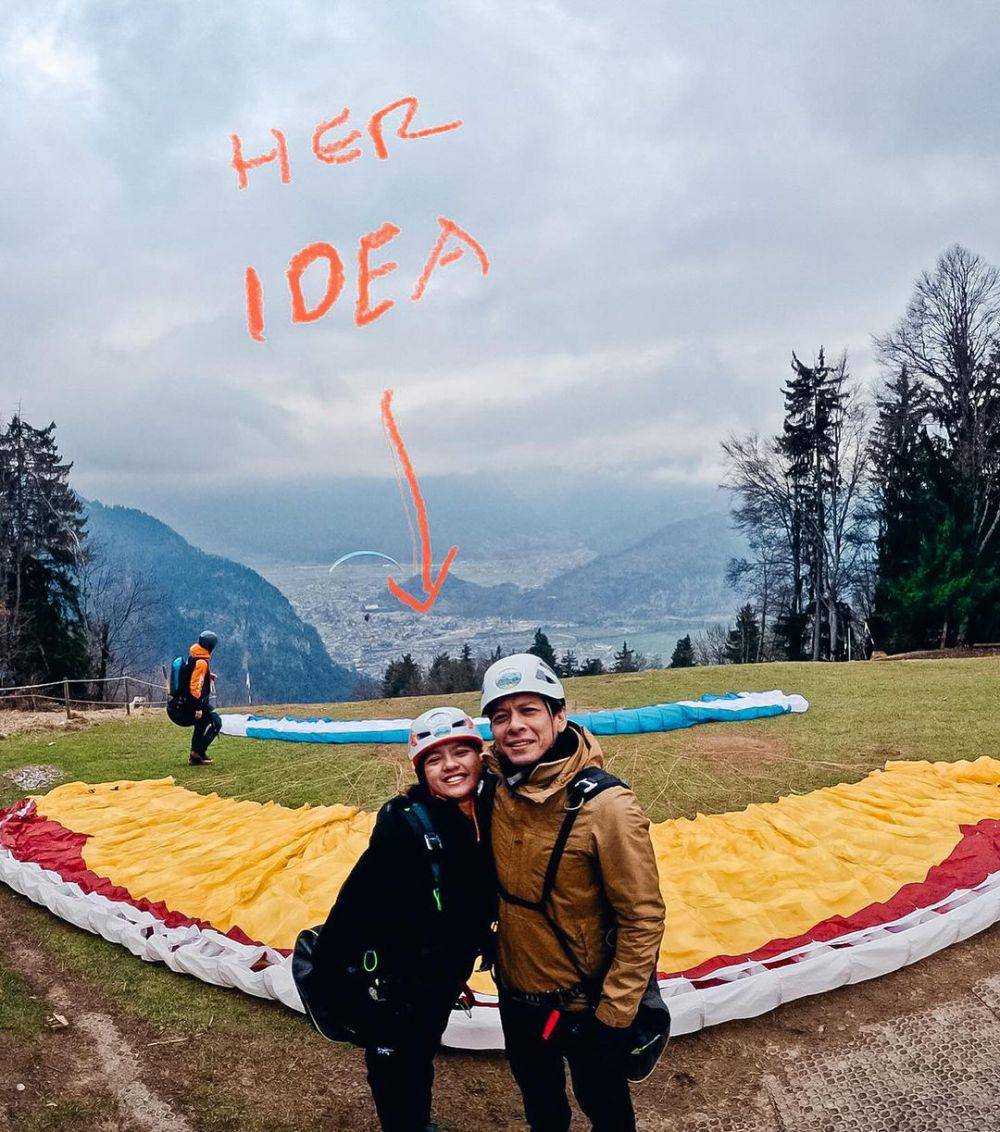 potret Ariel di Swiss (instagram.com/arielnoah)