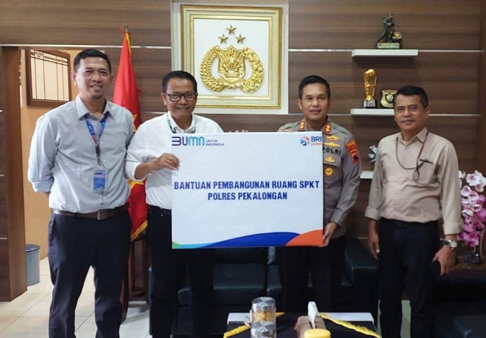 BRI Kantor Cabang Pekalongan merenovasi Sentra Pelayanan Kepolisian Terpadu (SPKT) di Polres Pekalongan. (dok. BRI Pekalongan)