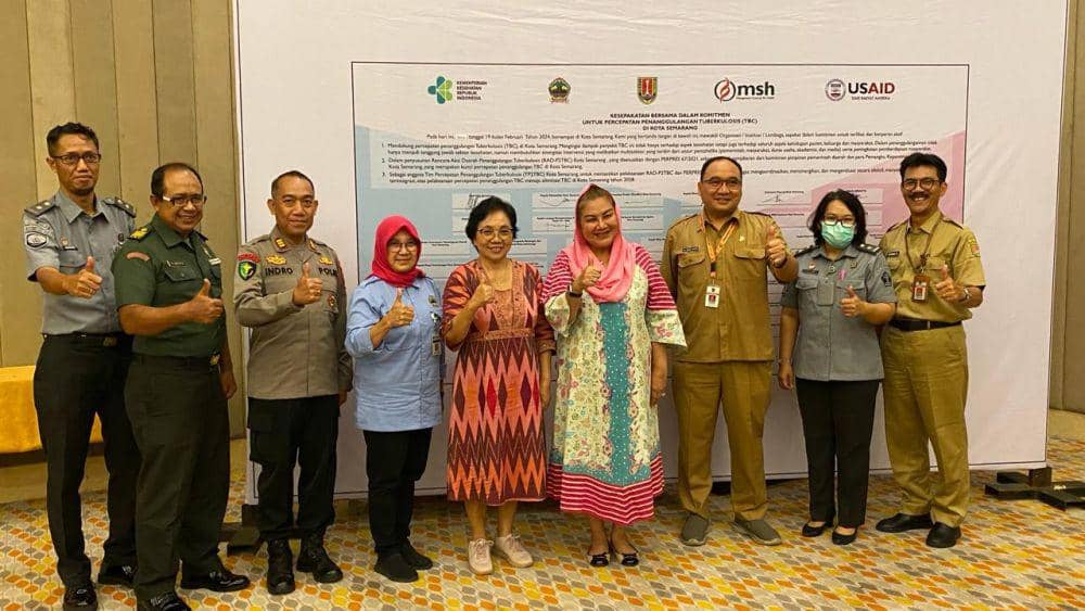 Peluncuran USAID BEBAS-TB dan Penyusunan Rencana Kerja Terpadu Penanggulangan TBC di Kota Semarang, Senin (19/2/2024). (dok. Pemkot Semarang)