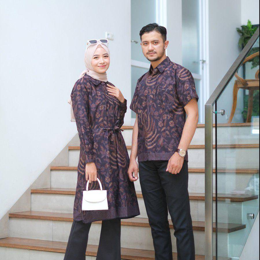 inspirasi baju couple lebaran (tokopedia.com/BT Batik Trusmi Cirebon)