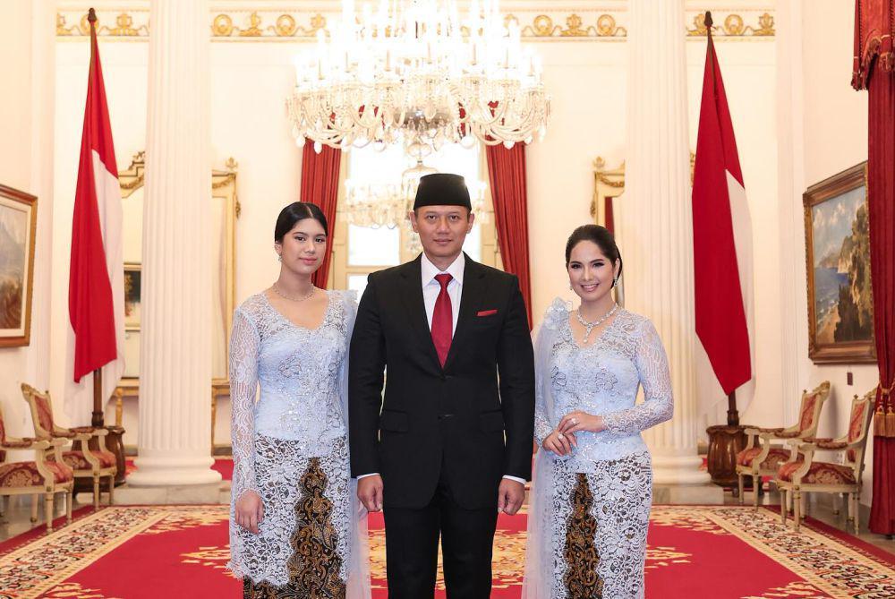 10 Momen Agus Yudhoyono Dilantik Jadi Menteri, Ditemani Istri dan Anak