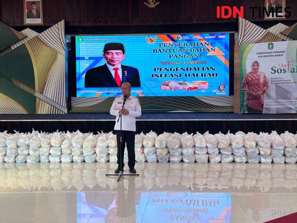 Pj Gubernur Kalbar sebut bantuan sosial diberikan untuk tekan inflasi. (IDN Times/Teri).