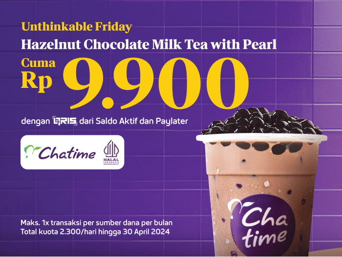 Promo Chatime dari Jenius (jenius.com)