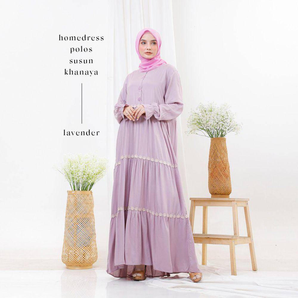 Baju lebaran lavender (Blibli.com/Leesy.id Official Store)