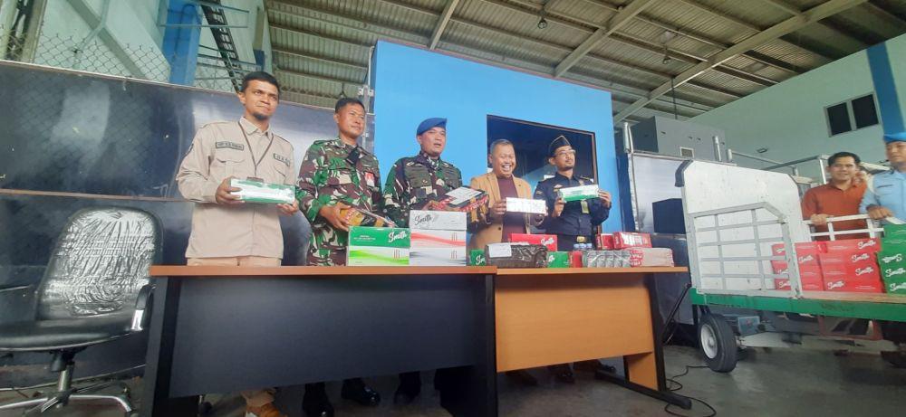 Avsec Bandara SMB II Palembang Gagalkan Penyelundupan Rokok Ilegal