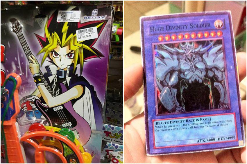 8 Potret Barang KW Yu-Gi-Oh!, Nama Kartunya Jadi Aneh