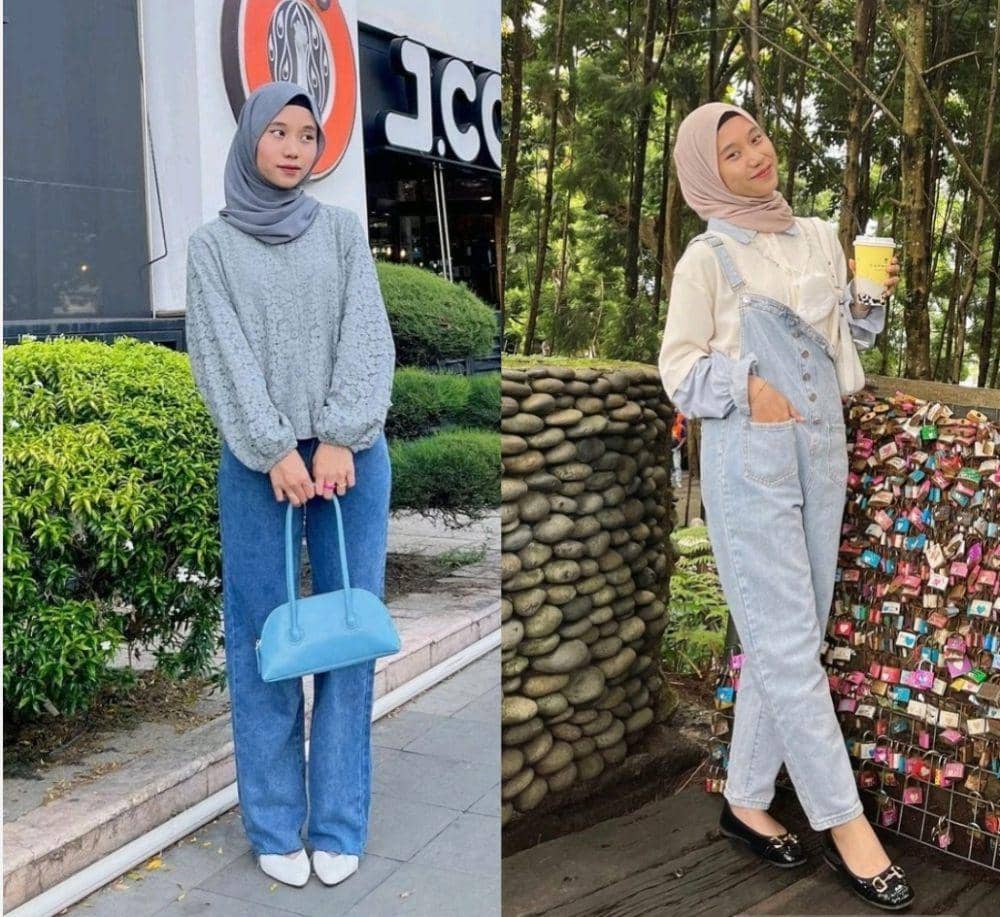 9 Ide Styling Outfit Serba Denim ala Febry Lestya, Stunning!
