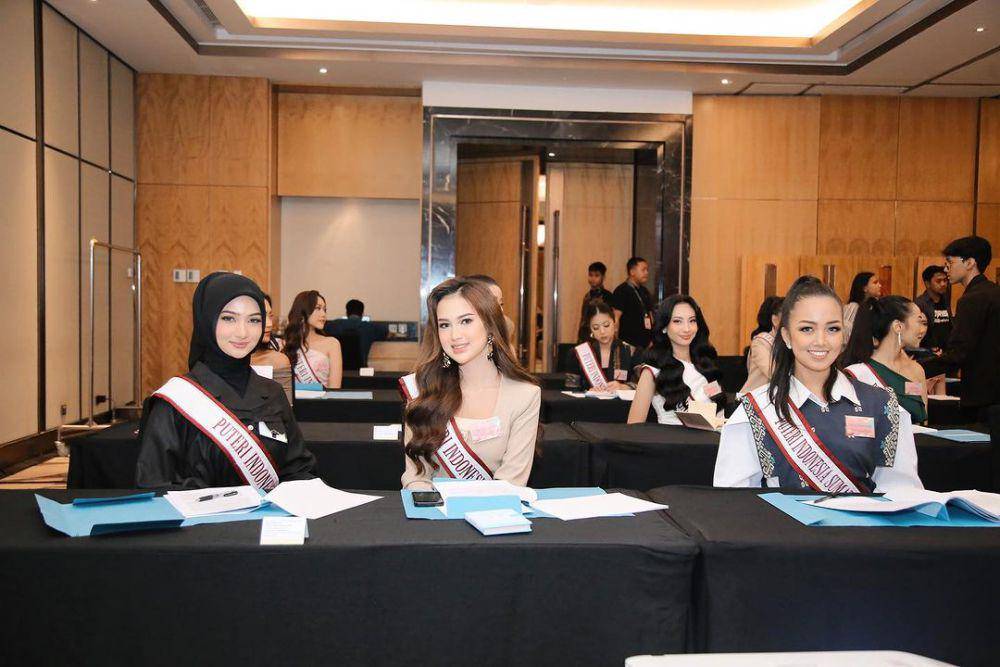Potret Kompilasi di Hari Pertama Pra Karantina Puteri Indonesia 2024 (Instagram.com/officialputeriindonesia)