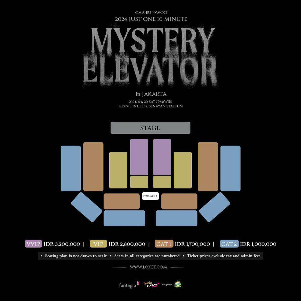 harga tiket fancon Cha Eun Woo di Jakarta (instagram.com/viuscreamdatesid)