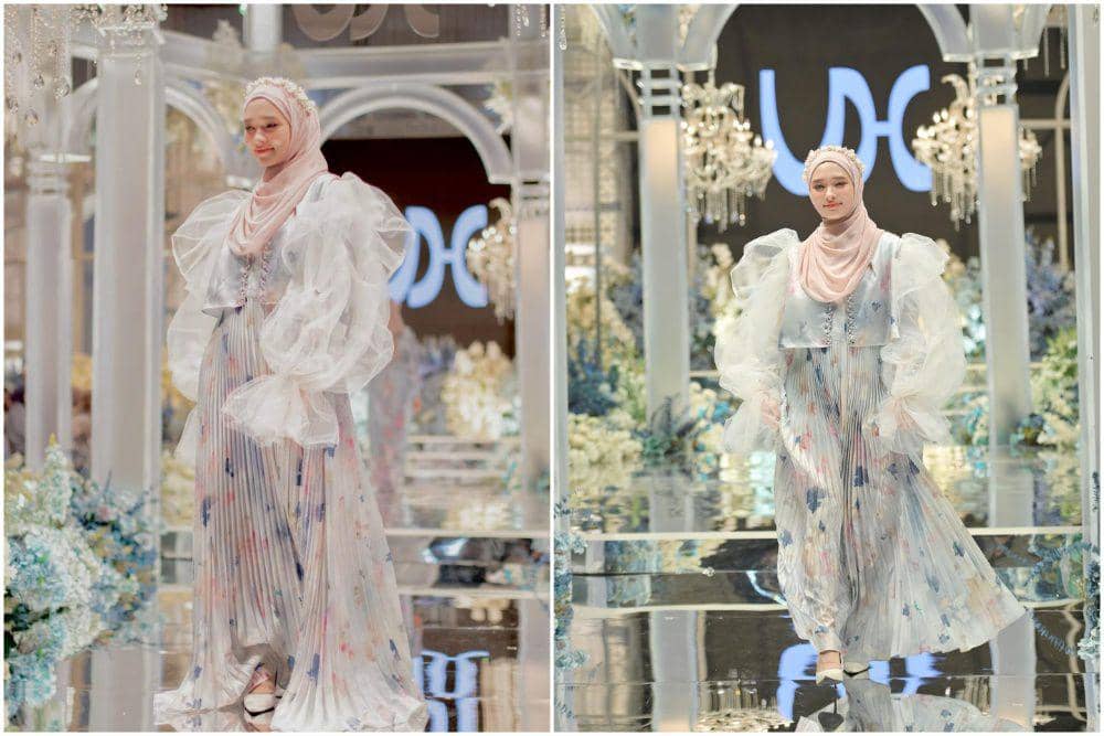 10 Potret Inara Rusli jadi Model Busana Muslim Brand Lokal, Elegan!