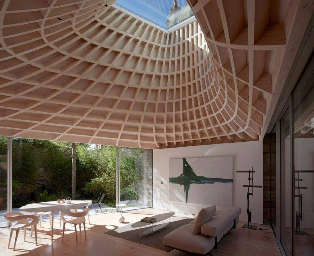 potret inspirasi interior ruangan paviliun bernuansa alam (reddit.com/ManiaforBeatles)