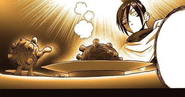 God menggoda Sonic untuk menerima kekuatannya ( Dok. tonarinoyj.jp/One Punch Man )