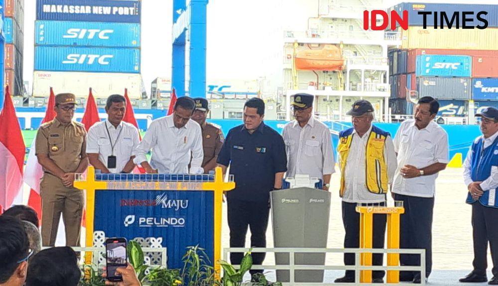 Jokowi Resmikan Makassar New Port, Singgung Biaya Logistik