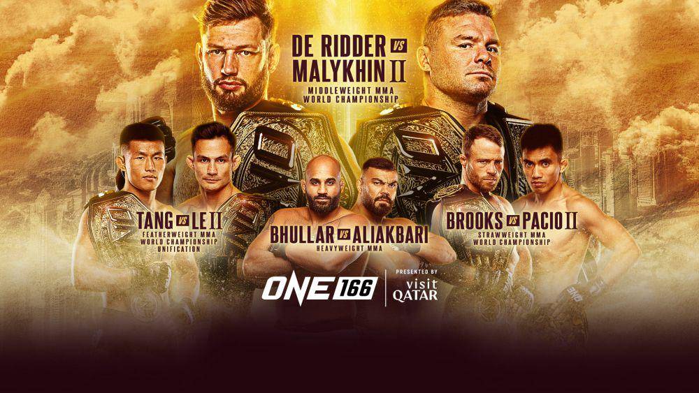 ONE 166: Qatar dimeriahkan 3 Kejuaraan Dunia MMA (dok. ONE Championship)