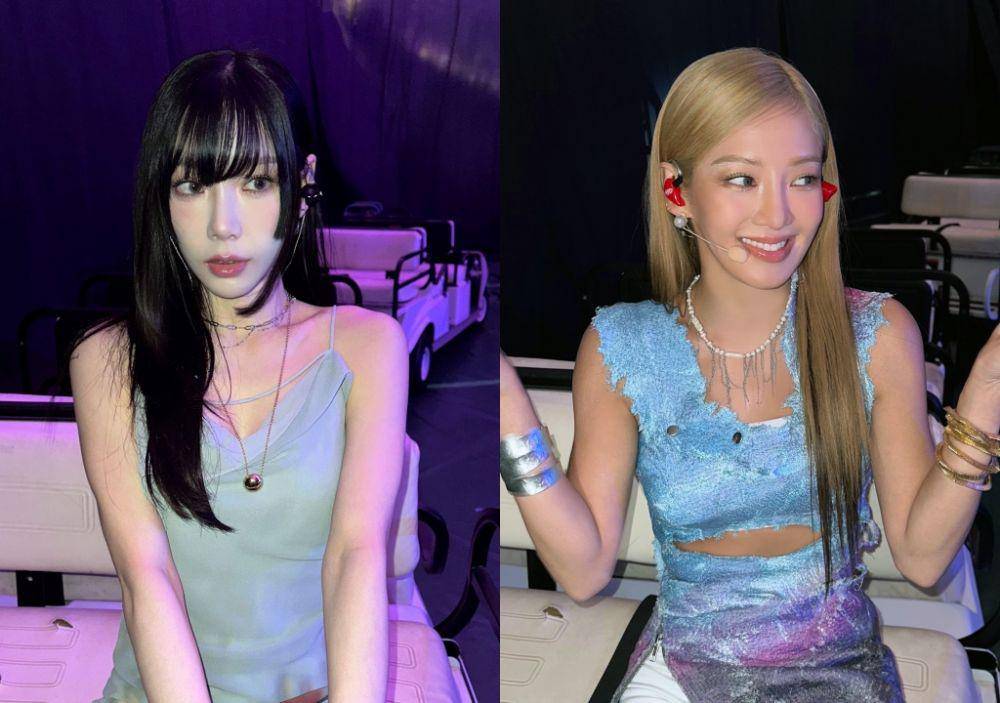 Taeyeon dan Hyoyeon SNSD di backstage SMTOWN Live Tokyo (twitter.com/TAEYEONsmtown | twitter.com/GirlsGeneration)