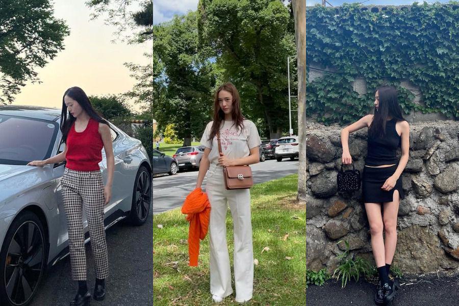 8 Gaya Outfit Minimalis ala Krystal Jung, Mudah Disontek!