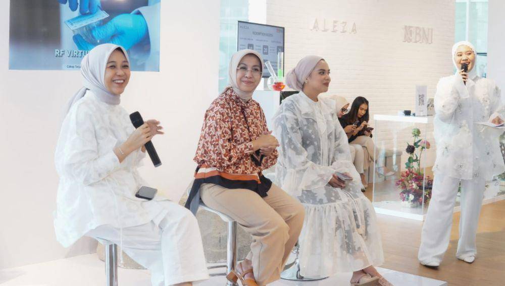 Peluncuran koleksi Lebaran 2024 oleh Aleza pada Kamis (22/02/2024) di Papilion, Kemang, Jakarta Selatan. (dok. Aleza)