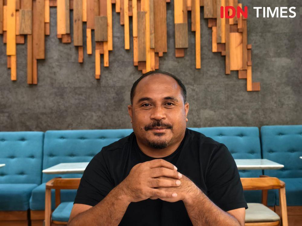 Pelatih Malut United, Imran Nahumarury. (IDN Times/Tino).