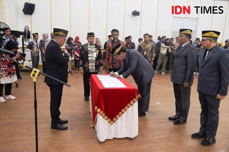 Perwakilan pejabat Pemkab PPU tandatangani Pakta Integritas (IDN Times/Ervan)