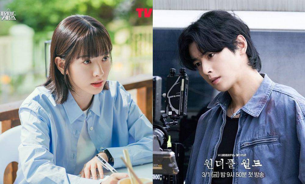 Bona WJSN di drama Pyramaid Game (instagram.com/tving.official) | Cha Eun Woo di drama Wonderful World (instagram.com/mbcdrama_now)