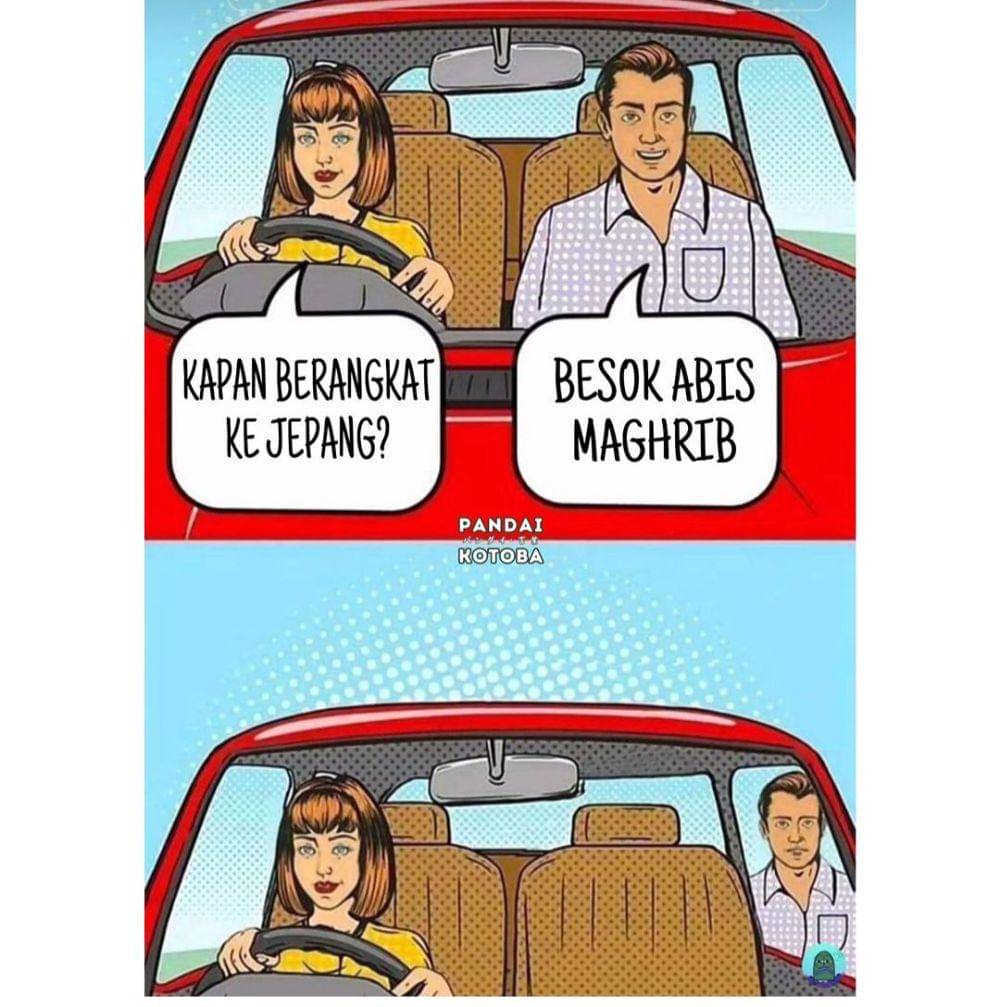 momen diturunkan dari mobil (instagram.com/pandaikotoba)