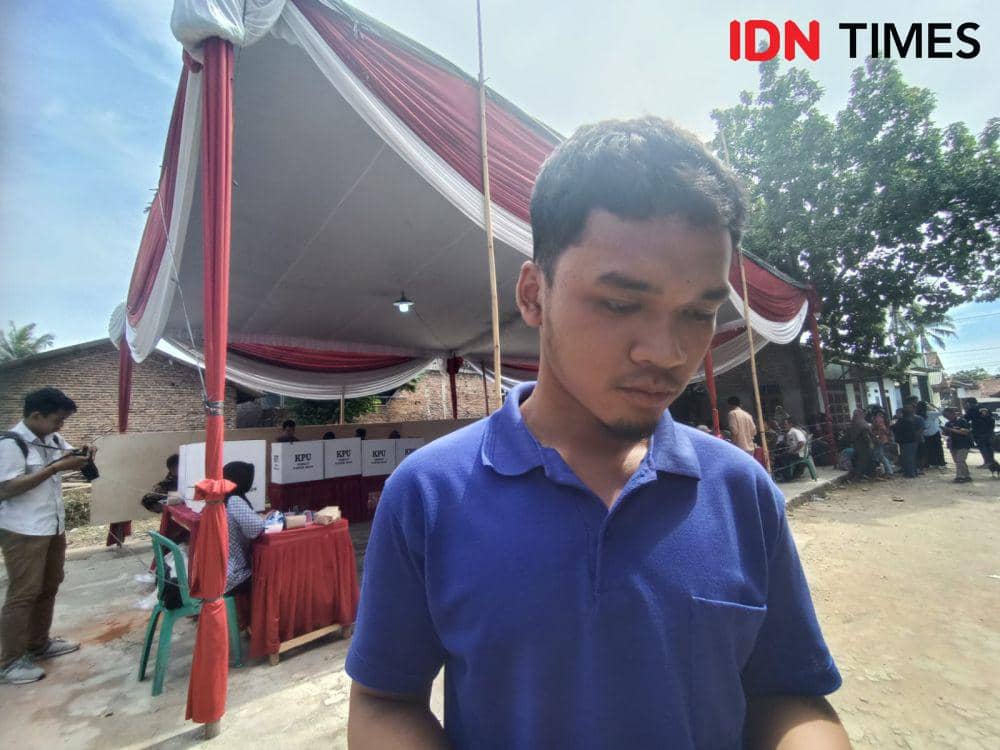 Kegiatan PSU di TPS 006 Kelurahan Rajabasa Jaya, Bandar Lampung, Sabtu (24/2/2024)  (IDN Times/Tama Yudha Wiguna).