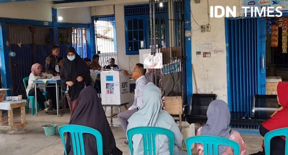 Pemilihan Suara Lanjutan di TPS 22 Sei Lais Palembang (IDN Times/Rangga Erfizal)