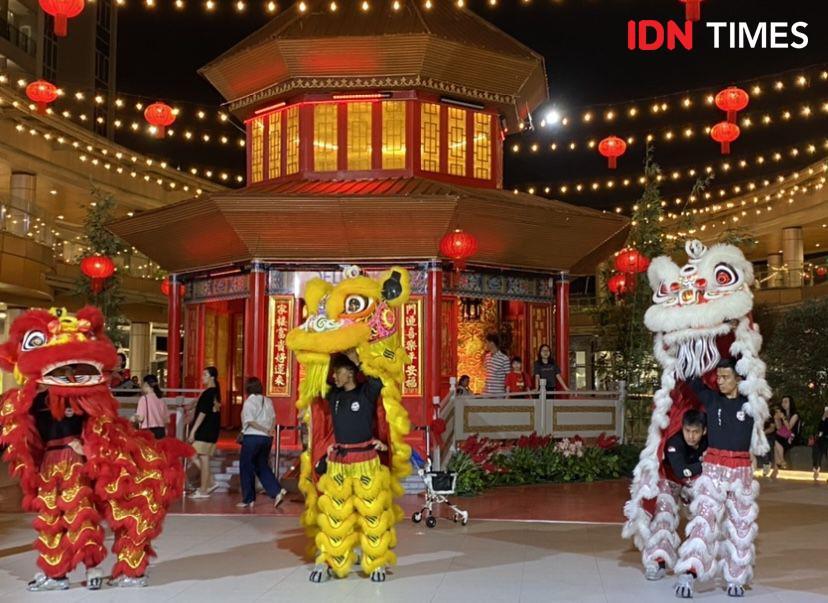 Meriahnya Perayaan Cap Go Meh di Delipark Mall Medan