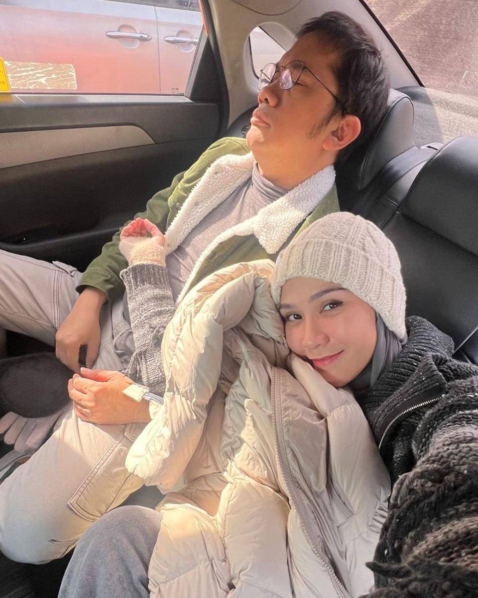 potret Zaskia Adya Mecca dan Hanung Bramantyo di Korea (instagram.com/zaskiadyamecca)