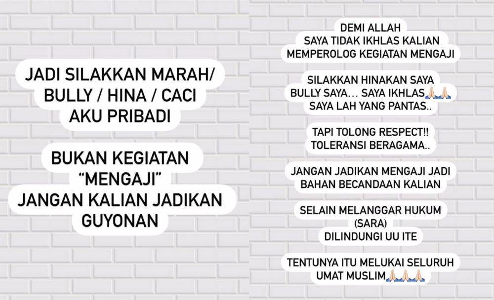 permintaan maaf Kartika Putri (Instagram.com/kartikaputriworld)