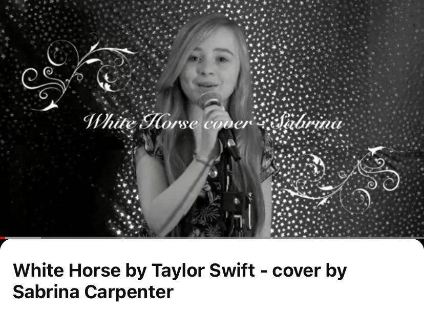Sabrina Carpenter cover lagu White Horse milik Taylor Swift pada tahun 2009 (YouTube.com/sabrinacarpenter)