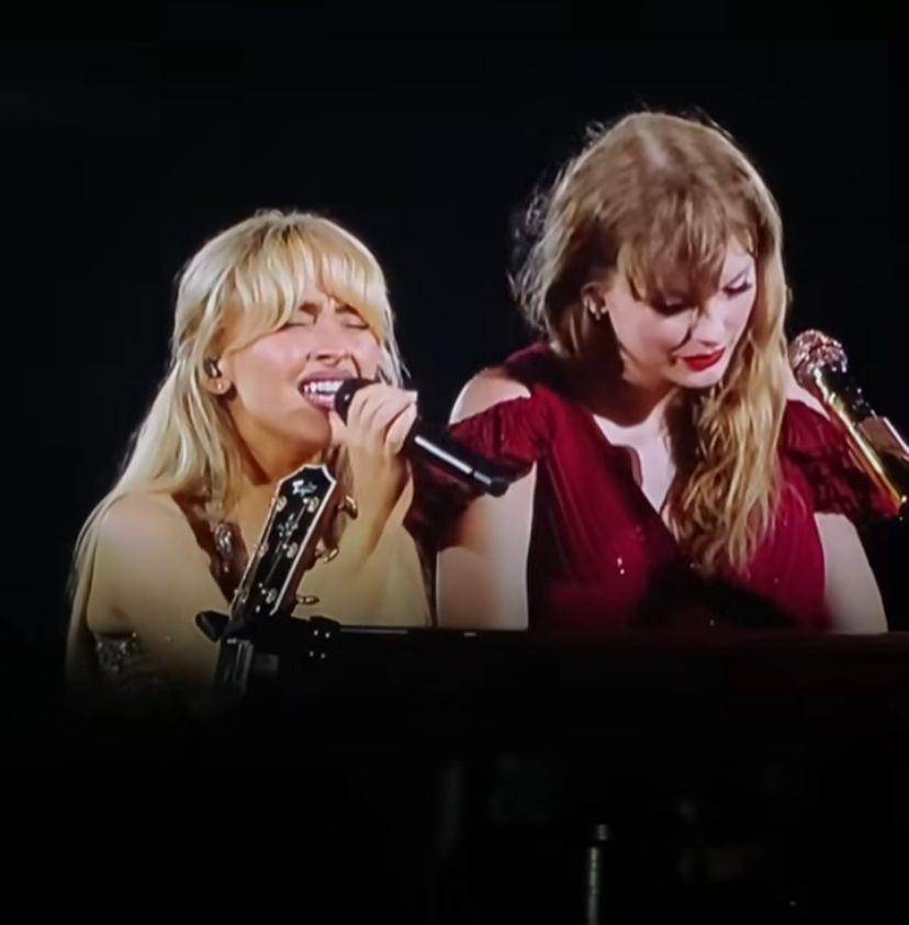 momen Sabrina Carpenter duet lagu White Horse dengan Taylor Swift (instagram.com/sabrinacarpenter)
