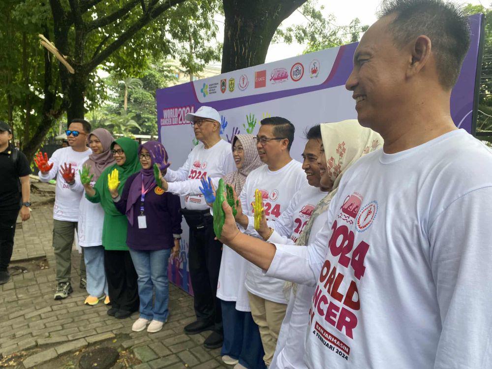 Kampanye Peringatan Hari Kanker Sedunia di Banjarmasin