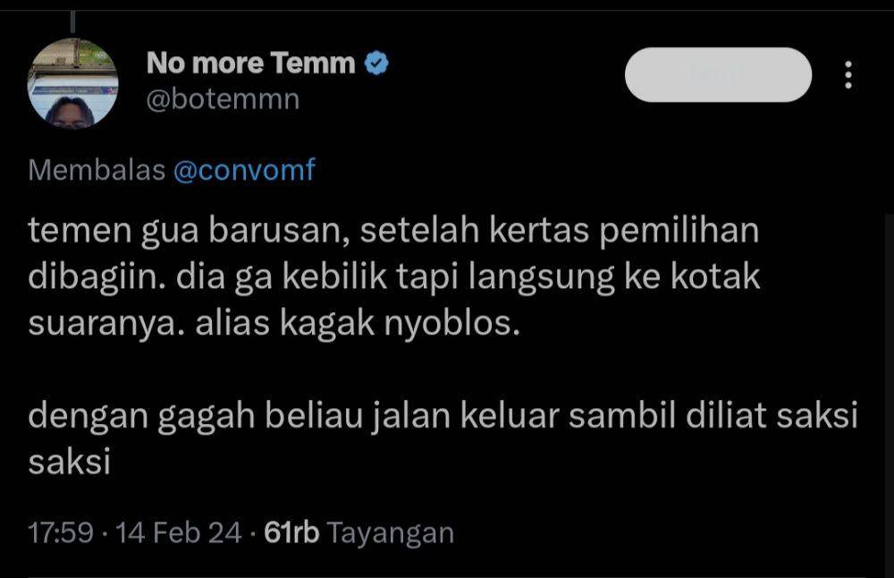 cerita lucu saat pemilu (x.com/botemmn)