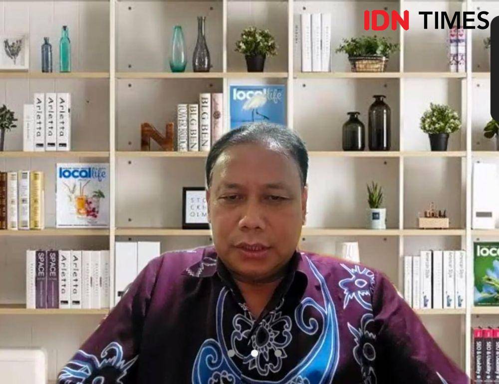 Mantan Ketua Bawaslu 2017-2022, Abhan (Tangkap layar/IDN Times/Ilman Nafi'an)