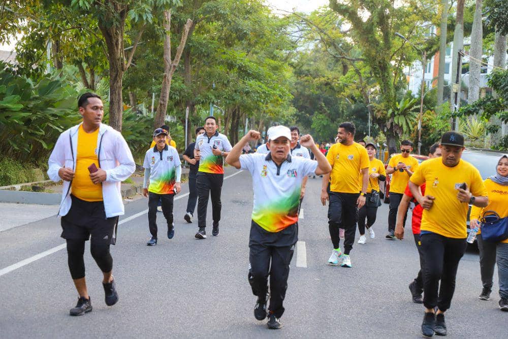 Fun Run Road to PON 2024 di Lapangan Benteng, Minggu (25/2/2024) (Dok.isimewa)