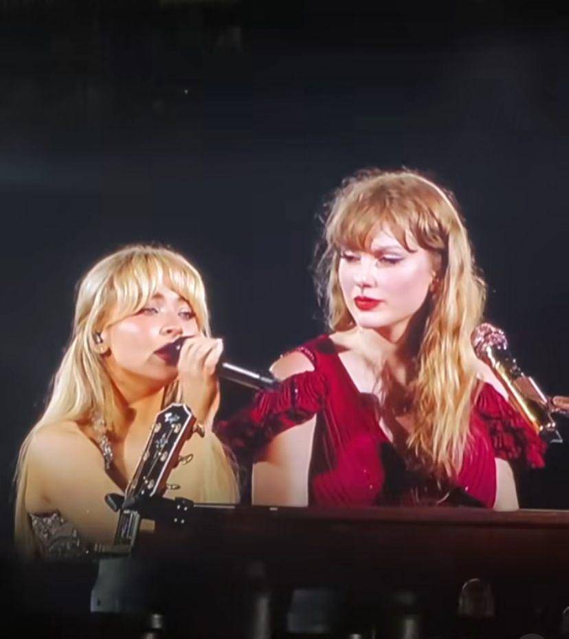momen Sabrina Carpenter duet lagu White Horse dengan Taylor Swift (instagram.com/sabrinacarpenter)
