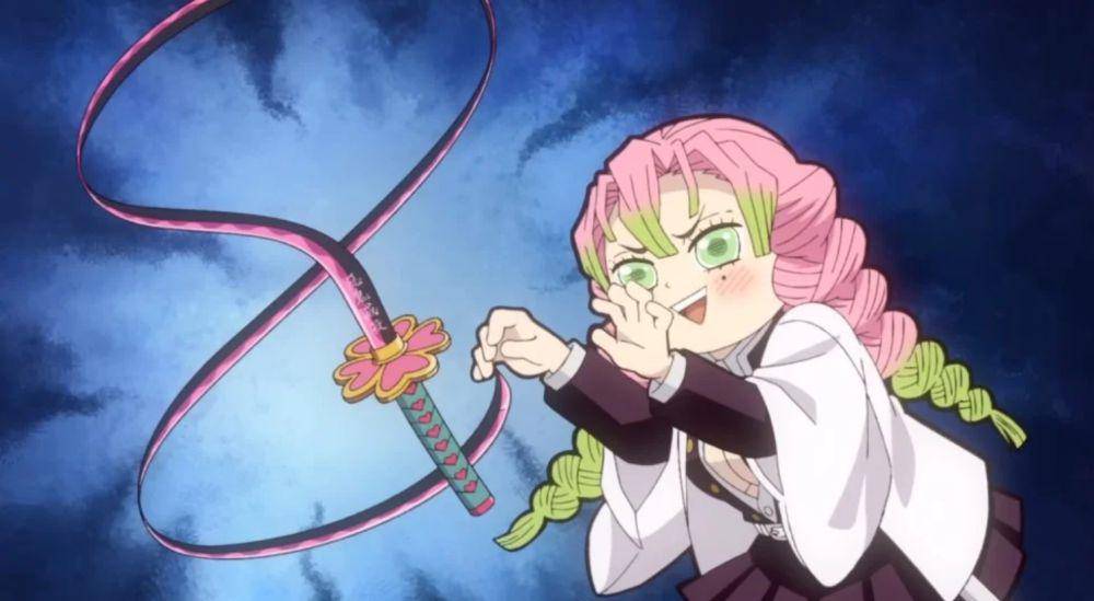 Pedang Mitsuri menyerupai senjata urumi dari India. (dok. ufotable/Demon Slayer: Kimetsu no Yaiba)