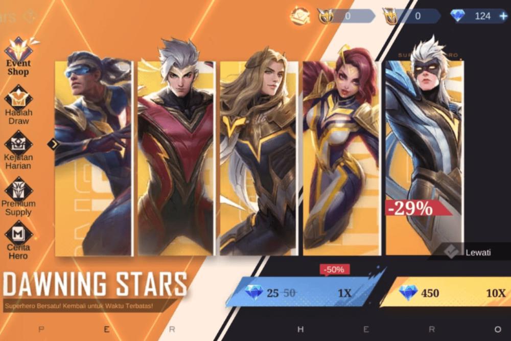 Dawning Stars di Mobile Legends 2024, Hadirkan Skin Superhero