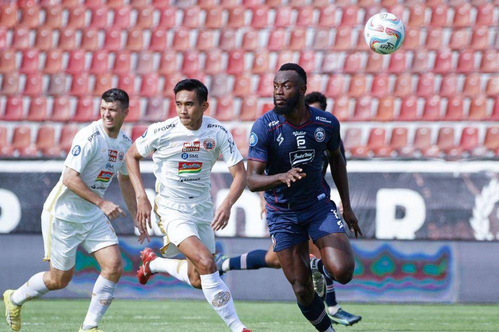 Laga Liga 1 mempertemukan Persija Jakarta kontra Arema FC (https://twitter.com/AremafcOfficial)