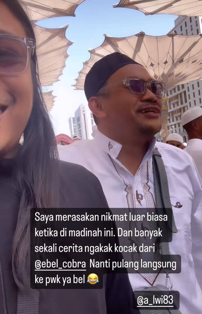 potret Ebel Cobra umrah (Instagram.com/praz_teguh)