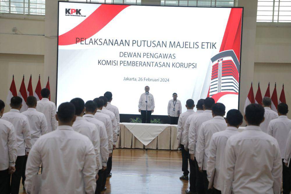 78 Pegawai KPK disanksi minta maaf karena terima pungli Rutan KPK (dok. Humas KPK)