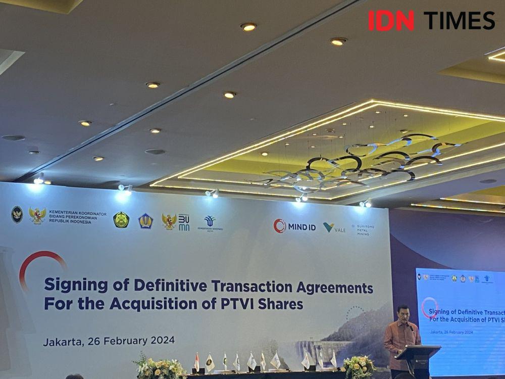 Divestasi ke MIND ID Rampung, Luhut Ingatkan Ini ke Vale