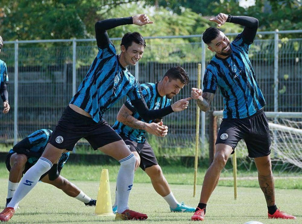 Latihan pemain-pemain Arema FC. (Dok. Media Officer Arema FC)