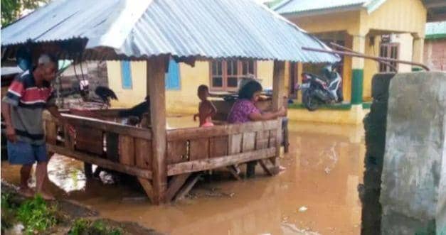 Puluhan Rumah dan Lahan Pertanian Warga di Bima Terendam Banjir