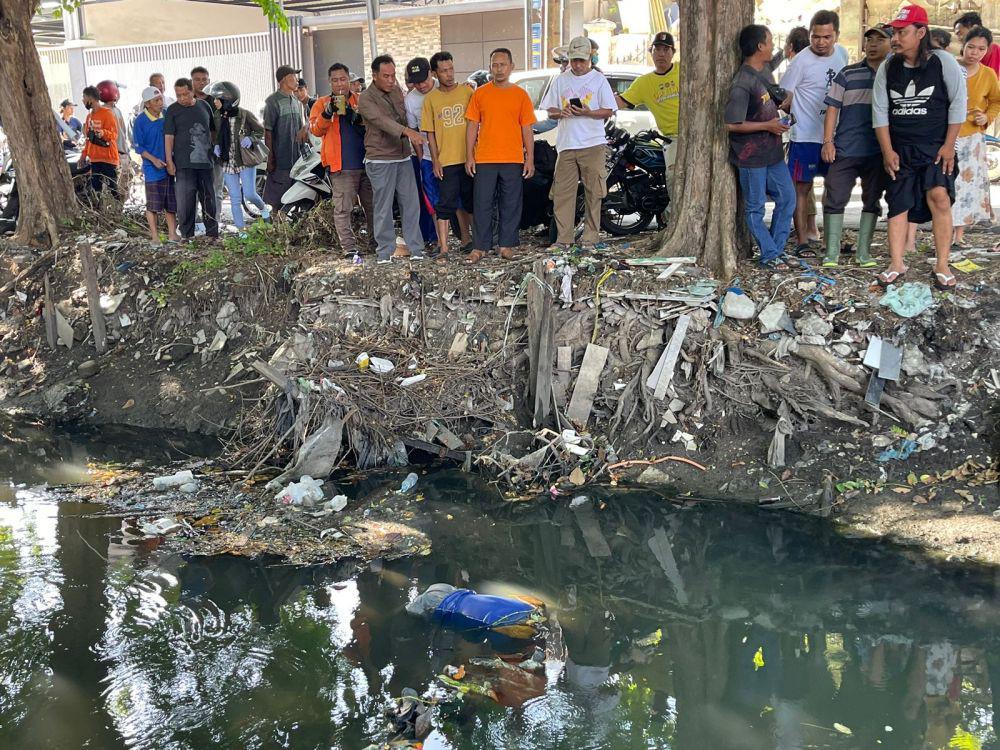 Pria Difabel Mental Ditemukan Tewas di Sungai Medokan Surabaya