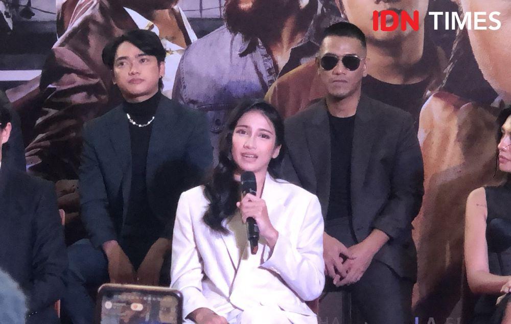 Livy Ciananta dalam konferensi pers film Bonnie pada Senin (26/2/2024) (IDN Times/Elizabeth Chiquita)