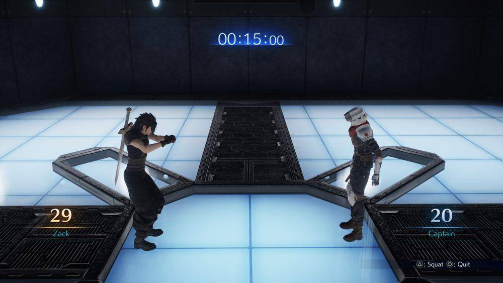minigame squat dalam Crisis Core -Final Fantasy VII- Reunion (dok. Square Enix/Crisis Core -Final Fantasy VII- Reunion)