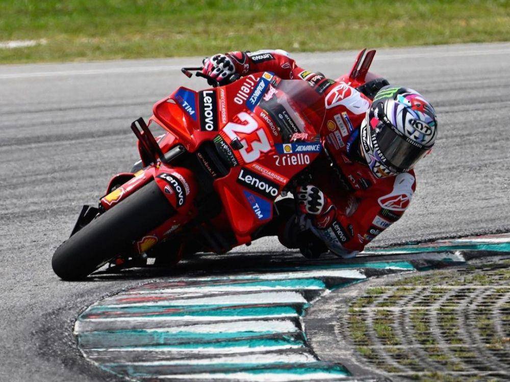 Enea Bastianini saat sesi tes pramusim MotoGP 2024 di Sirkuit Sepang, Malaysia (instagram.com/motogp)